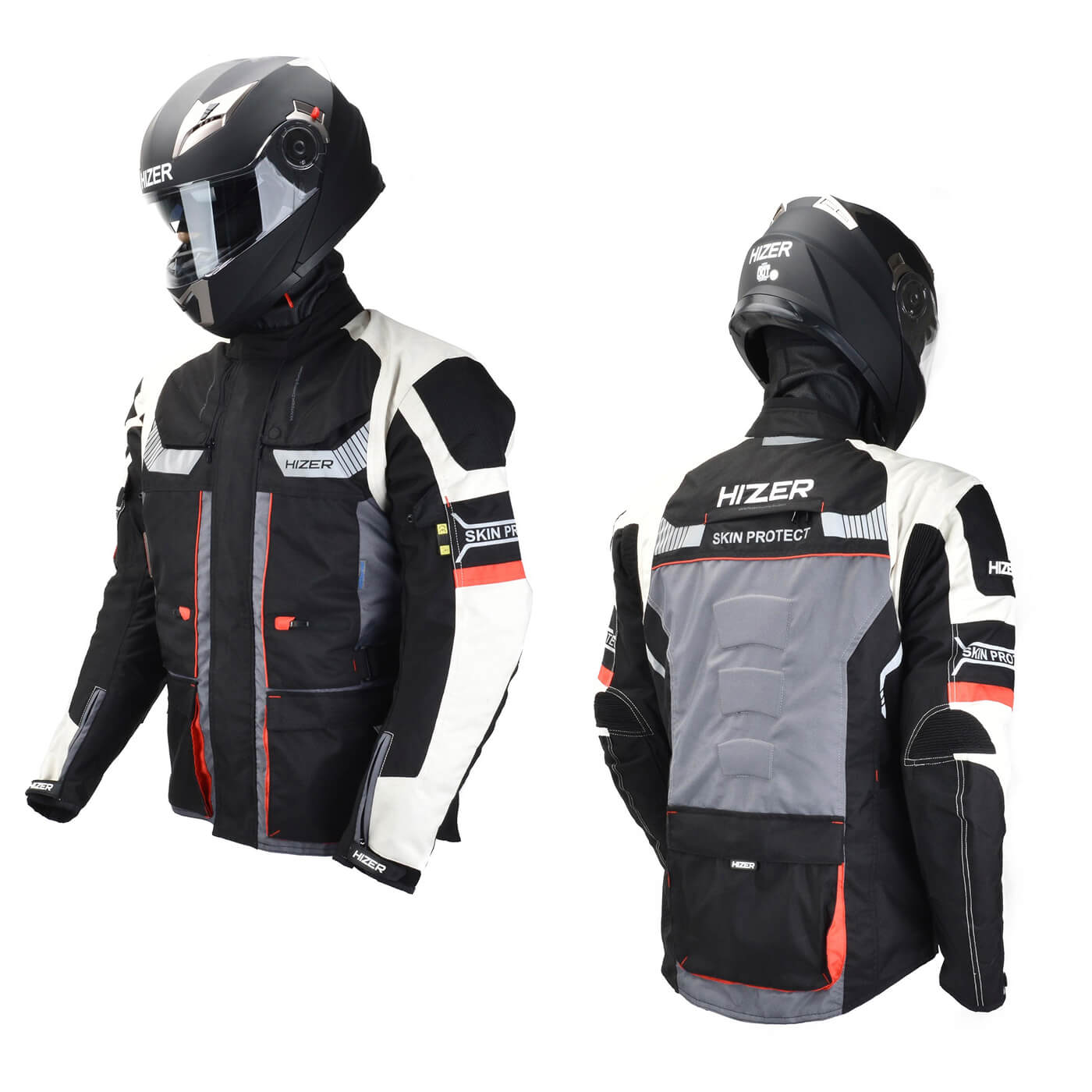 Куртка мотоциклетная (текстиль) HIZER AT-2206 (M)